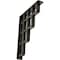 Ekena Millwork Diane Wrought Iron Bracket, (Triple center brace), Antiqued Warm Silver 2"W x 12"D x 15"H BKTM02X12X15TDIAWS - alternate 1